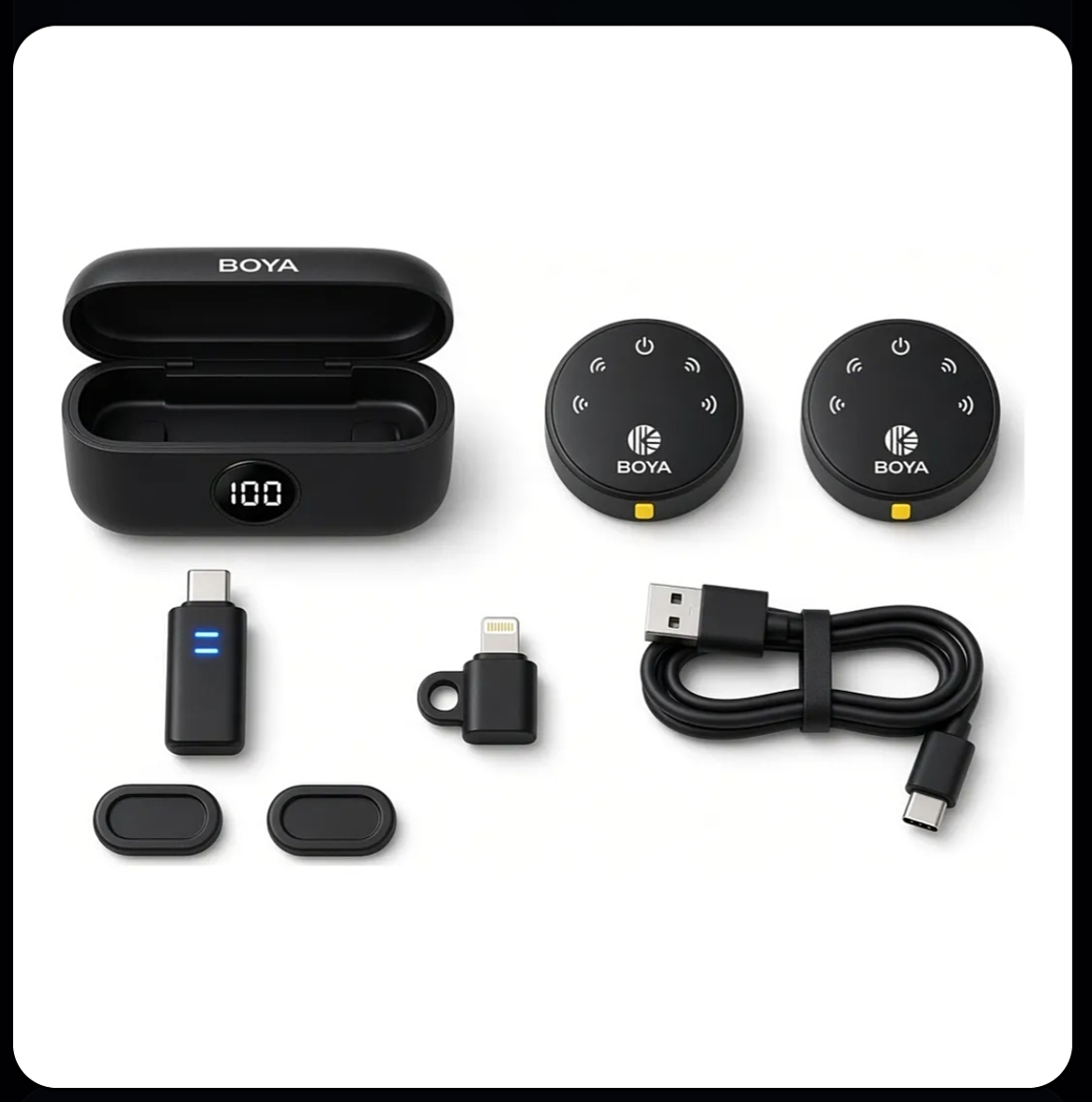BOYA BY-MW6 Wireless Lavalier Microphone – Dual Transmitter (original verient)